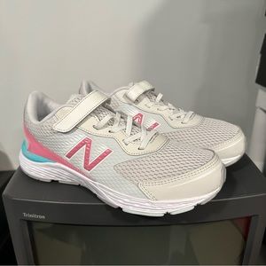 New Balance 680v6 Bungee Gray Pink YA680PS6 Youth Size 6.5